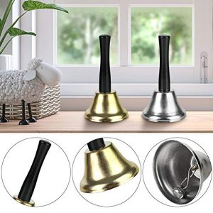 DomeStar Hand Bells, 2PCS Call Bell Handheld Bell Service - Image 5