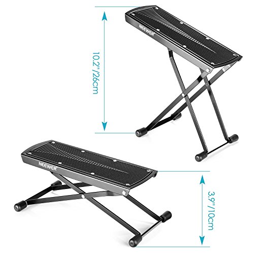 Neewer Extra Sturdy Guitar Foot Rest Made of Solid Iron