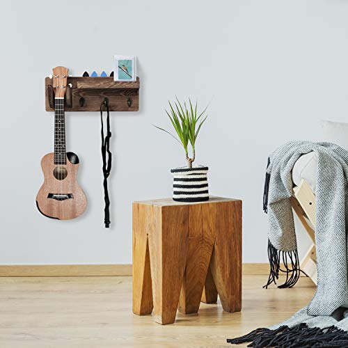 Wood Guitar Rack Wall Mounted, Hanging Bracket Guitar Hanger