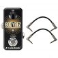 TC Electronic 960819005 Body Rez Acoustic Pickup Enhancer Pedal with a Pair of Pedalboard Patch Cables