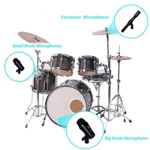 Supercardioid Dynamic Instrument Microphone - Pro 7-Piece Wired Dynamic Drum Mic Kit - Kick Bass - Image 3