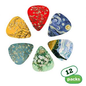 Guitar Picks - 12 Medium Gauge Celluloid Guitar Picks - Image 2