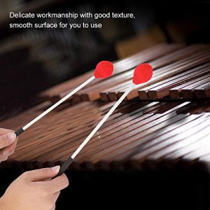 Wool Head Keyboard Marimba Mallets with Rubber Fiberglass Handles - Image 3