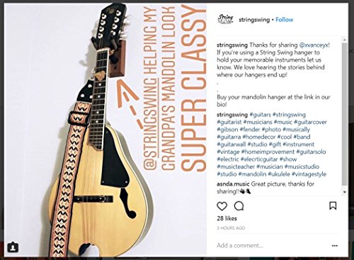 Wall Mount Made in the USA or Mandolin Hanger