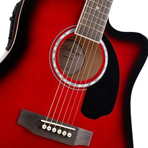 Full-Size Dreadnought Cutaway Acoustic-Electric Guitar Bundle - Image 3