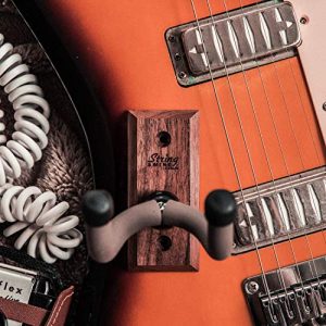 String Swing Guitar Wall Mount Hanger with Keeper Strap - Image 4