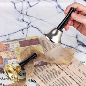 DomeStar Hand Bells, 2PCS Call Bell Handheld Bell Service - Image 4