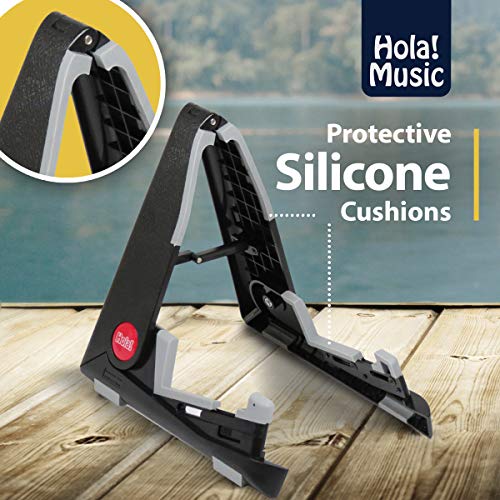 Portable Stand for Acoustic and Classical Guitars by Hola! Music