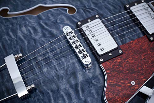 GROTE Jazz Electric Guitar Water Ripple Semi-Hollow