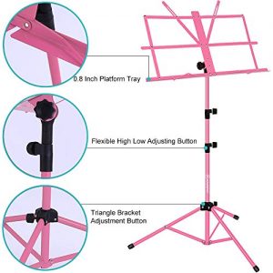 Music Stand, Kasonic Professional Stage Folding Sheet Music Stands - Image 3