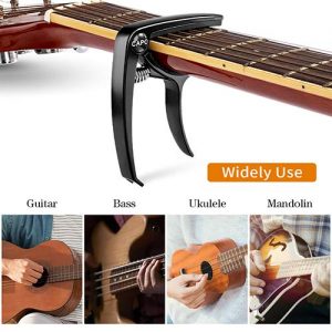 Quick-Change Capo for Acoustic and Electric Guitar, Ukulele, Bass - Image 6