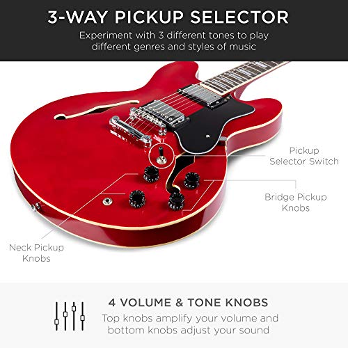 All-Inclusive Semi-Hollow Body Electric Guitar