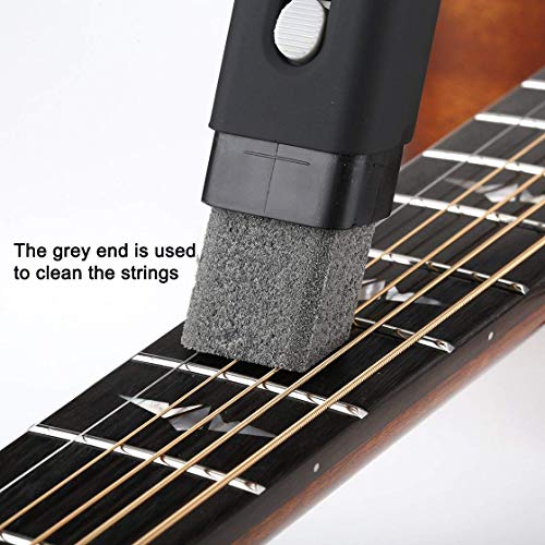 Fast Guitar Strings Cleaner Eraser Rust Remover with Lubricant in Brush String