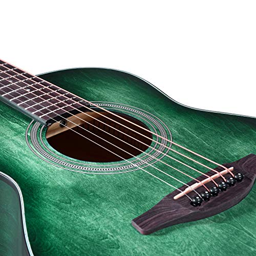Play Anywhere in Style – Left Handed 3/4 Acoustic Guitar Travel Bundle