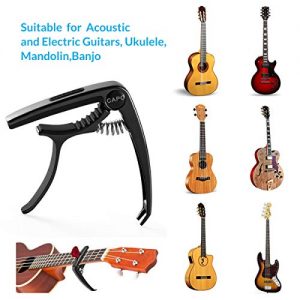 Professional Zinc Metal Guitar Capo with Pick Slot - Elevate Your Playing Experience with Easy Fret Changes and Bonus Guitar Picks - Image 5