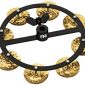 Hi-Hat Tambourine With Single Row Hammered Brass Jingles