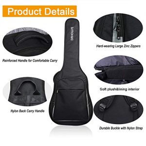DRHOUSE Acoustic Guitar Soft Case 40 41 42 Inch 10mm - Image 5