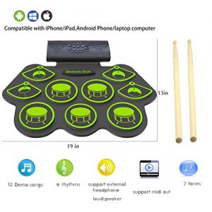 Bluetooth Electric Midi Drum Set Kit for Children - Image 5