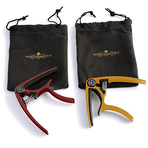 Guitar Capo (2 Pack) for Guitars, Ukulele, Banjo, Mandolin