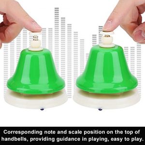 Hand Bell Set, 8 Note Diatonic Metal Bells, Musical Bells for Kids - Image 6
