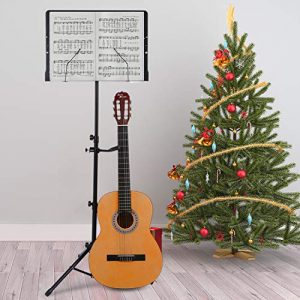 Klvied Folding Music Stand with Violin Hanger – Adjustable, Portable Sheet Music Stand with LED Light & Travel Case - Image 7