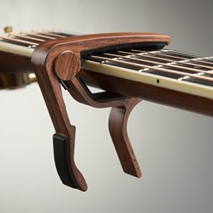 Harmony in Hand: TimbreGear Rosewood Guitar Capo with Real Rosewood Picks (2-Pack) - Image 3