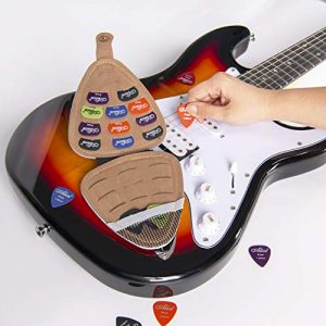 Guitar Picks Holder with 20pcs - Acoustic Electric Guitar Picks - Image 2