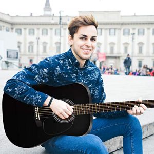 Sonart 41'' Full Size Beginner Acoustic Guitar 🎸 Professional Mirror Finish with Case & Accessories - Image 2