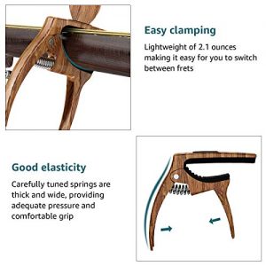 3 in 1 Zinc Alloy Metal Capo for Acoustic and Electric Guitars - Image 3