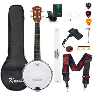 Banjo Ukulele Concert Size 23 Inch With Bag Tuner Strap
