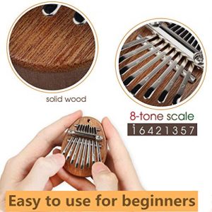 Kalimba Mini Thumb Piano Solid Wood Finger Marimba - Image 5