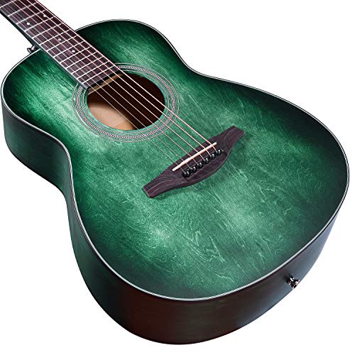 Play Anywhere in Style – Left Handed 3/4 Acoustic Guitar Travel Bundle