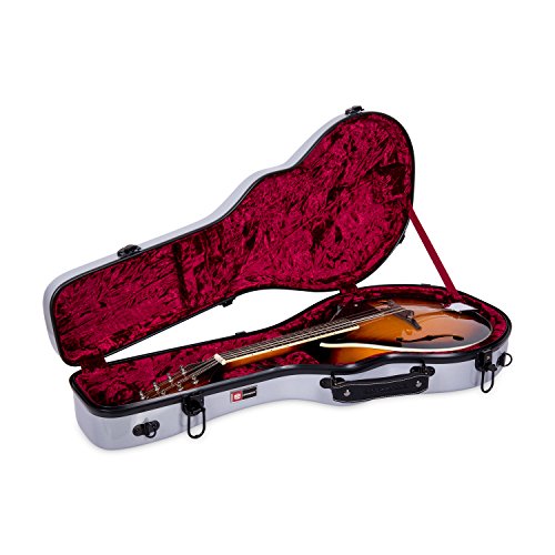 Crossrock CRF1000MFSL Fiberglass Mandolin Case, fit for Both F Style