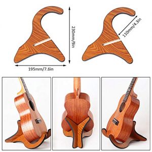 Ukulele Stand Universal Wooden Thicken Plywood X-Frame - Image 2