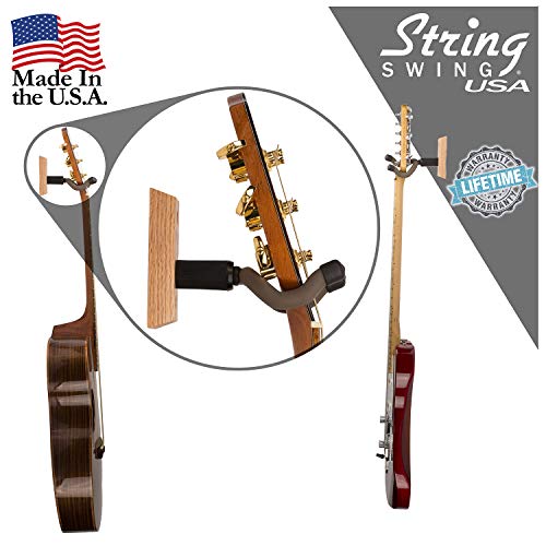 String Swing Guitar Hanger – Holder for Electric Acoustic and Bass Guitars