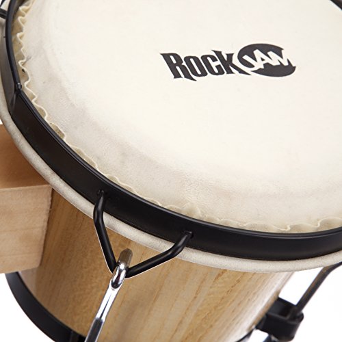 Bongo Drum Set with Padded Bag and Tuning Key