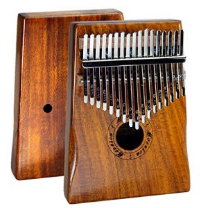 Moozica 17 Keys Kalimba Marimba, Solid Koa Wood Professional - Image 5