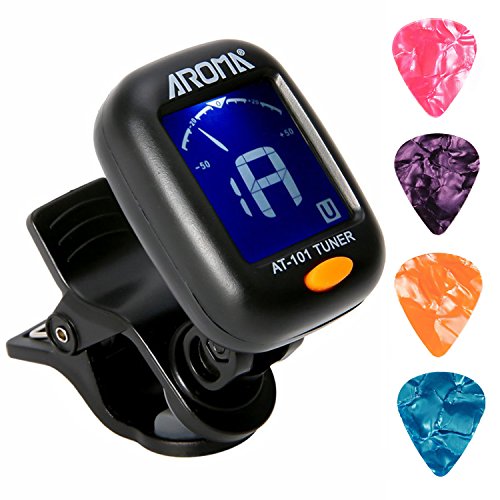 Clip On Guitar Tuner For All Instruments, Ukulele, Guitar