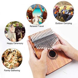 Kalimba 17 Keys Thumb Piano, Easy to Learn Portable Musical Instrument - Image 2