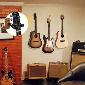 Donner Black Walnut Guitar Wall Mount Hanger 3-Packs - Image 8