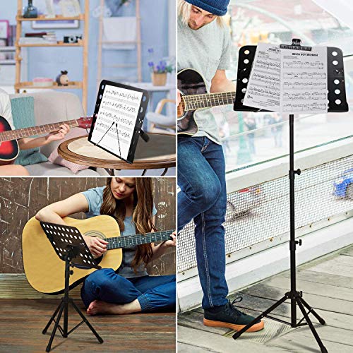 T-SIGN Dual-Use Sheet Music Stand, Tabletop Music Book Stand