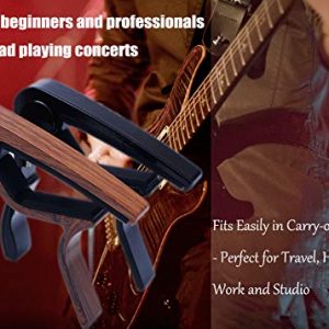 Capo Guitar Capo Rosewood Color Capo Black Capo - Image 3