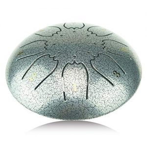 C Major Steel Tongue Drum Silver 8 Notes with Elegant Quality Drum Bag - Image 3