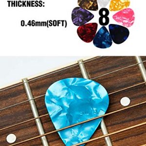 Celluloid Guitar Finger Picks Set with Case and Bonus Guitar Picks - Image 6