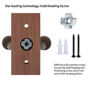 3 Pack Black Walnut Guitar Wall Mount - Premium Hanger for Acoustic, Electric, Bass & Ukulele Guitars - Image 6