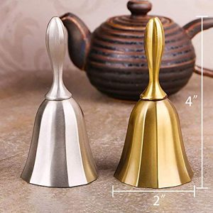 DomeStar Hand Bell, 2PCS Call Bell Wedding Bell - Image 8