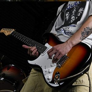Donner DST-1SL Left Handed Full-Size Electric Guitar Kit: Strum Your Way to Success in Sunburst Style - Image 4