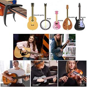 3 in 1 Metal Universal Guitar Capo with 5 Free Picks - Image 6
