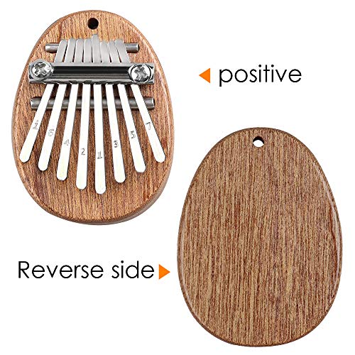 8 Key Mini Kalimba African Finger Thumb Piano Pendant Marimba