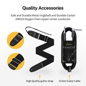 Solid Body Full-Size 39 Inch Electric Guitar Kit - Image 6